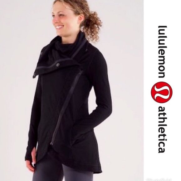 Lululemon Method Wrap Jacket Savasana Black size 2 - Picture 1 of 4